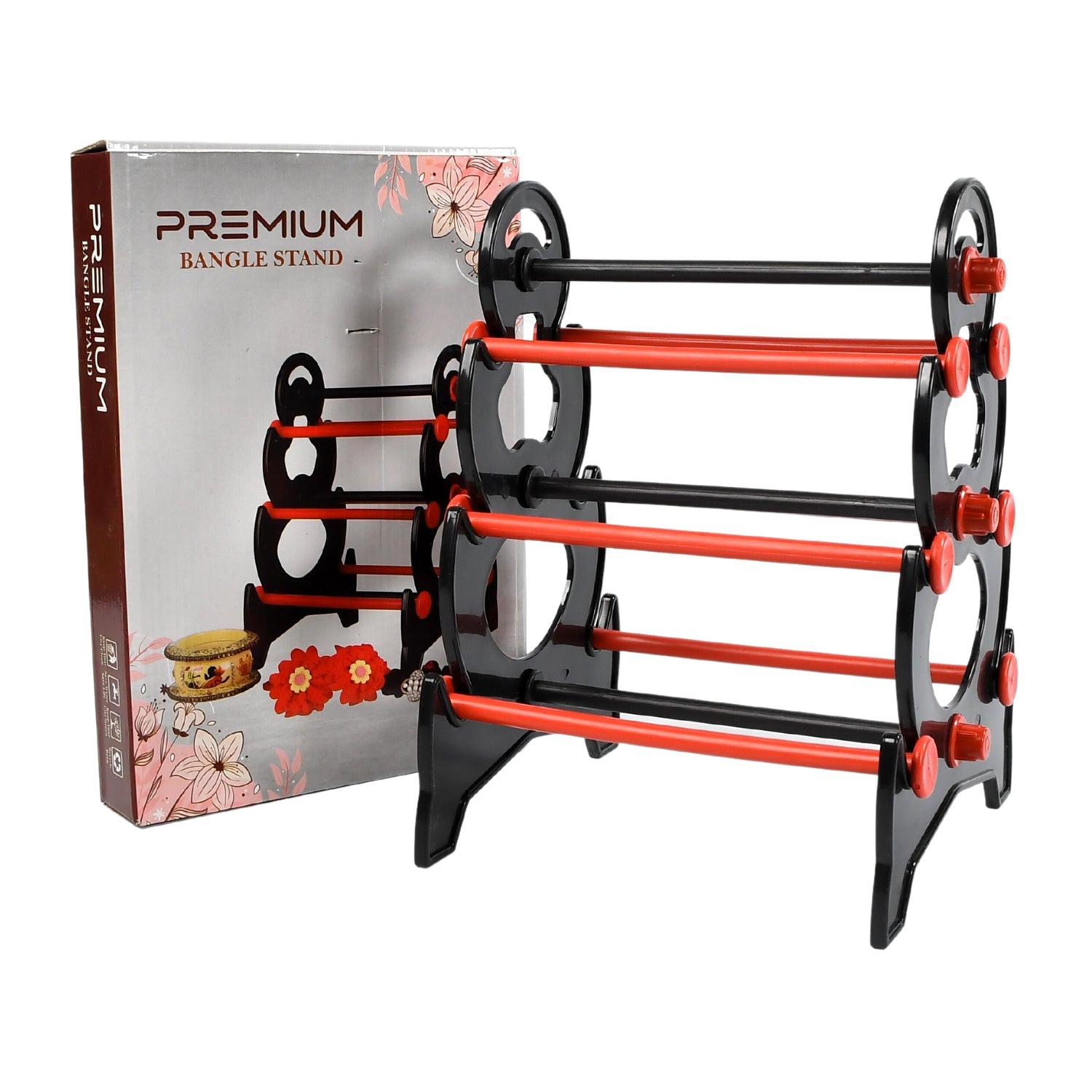 6261 Bangle Stand 3 Step Bangle Storage Organizer Suitable For Display & Home DeoDap 6261 Bangle Stand 3 Step Bangle Storage Organizer Suitable For Display & Home DeoDap